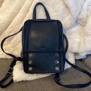 Hammitt black leather mini backpack